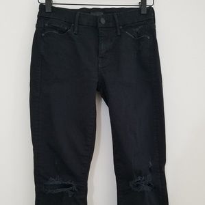 Mother Ripped Distressed Looker Skinny Jeans